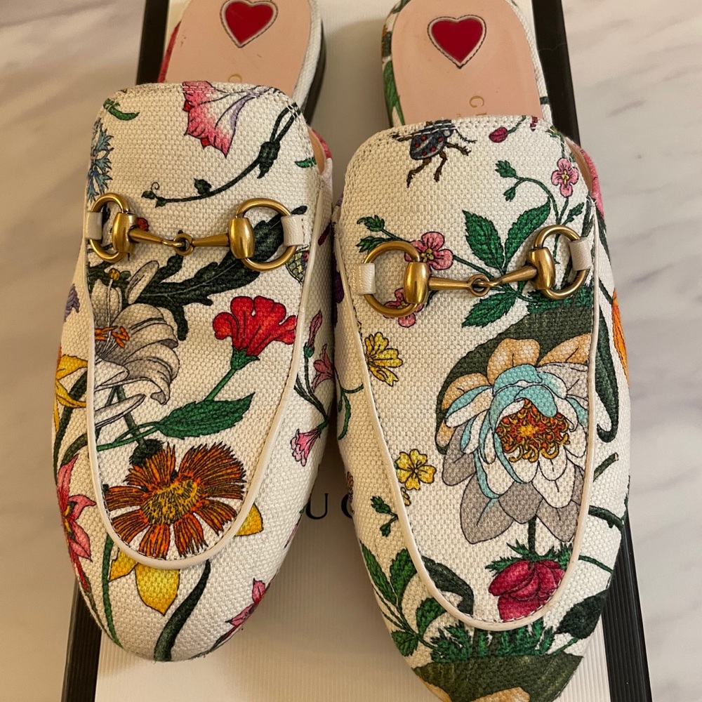 Gucci Floral Mules